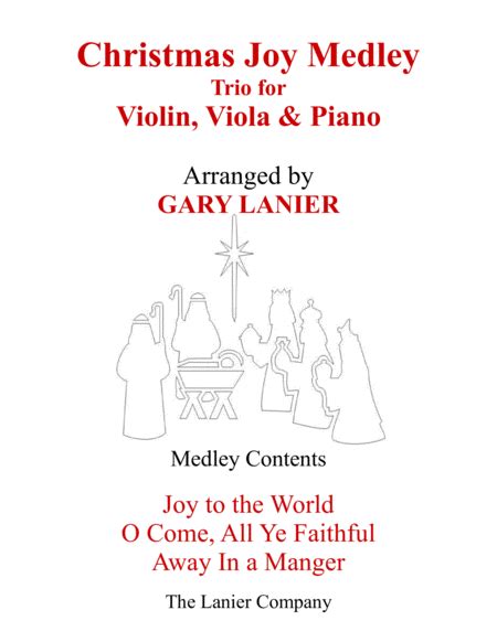 CHRISTMAS JOY MEDLEY (Trio – Violin, Viola & Piano With Parts)